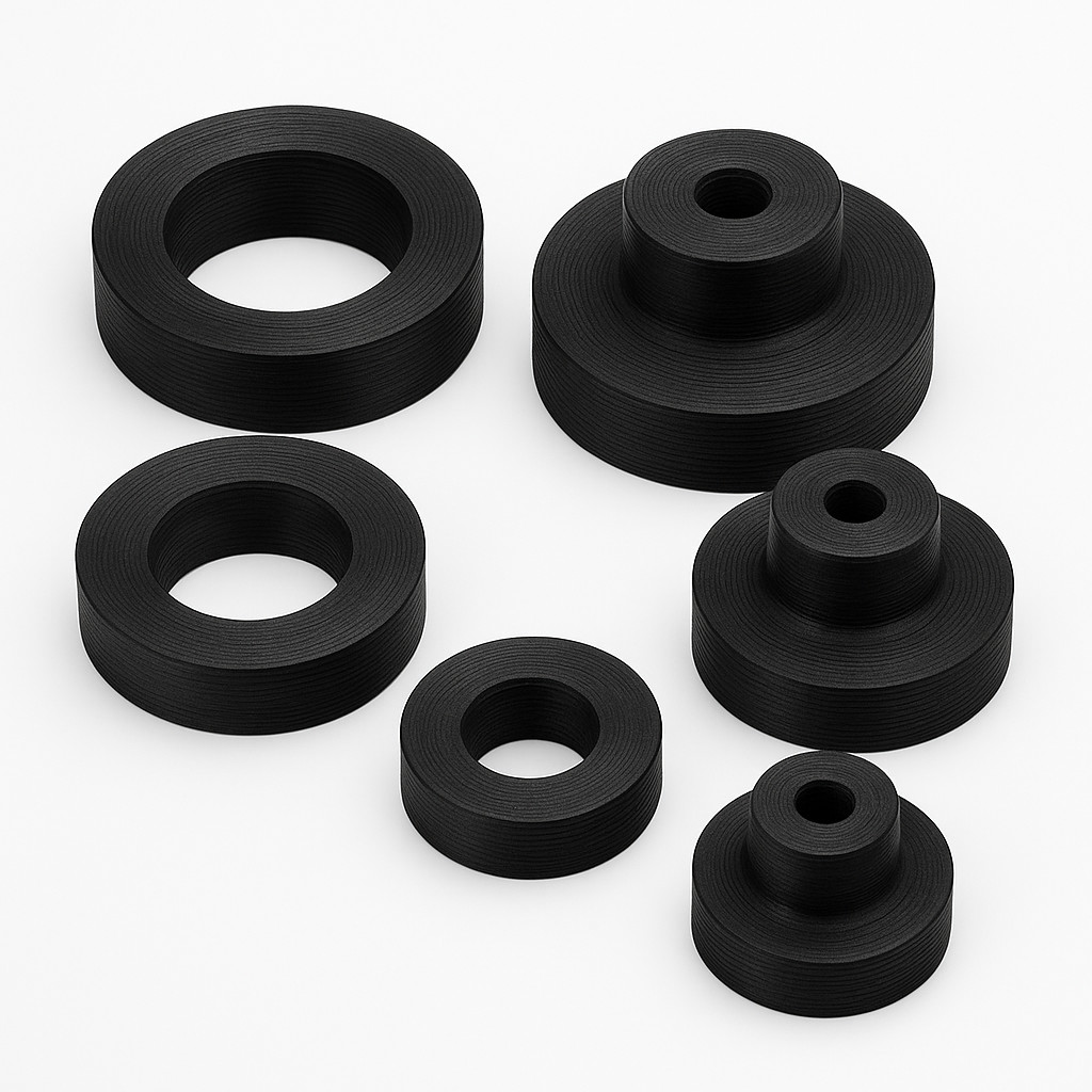 Dimple Die Set for Hydraulic Punch Driver – 5 Sizes (25–50 mm) – USA Made