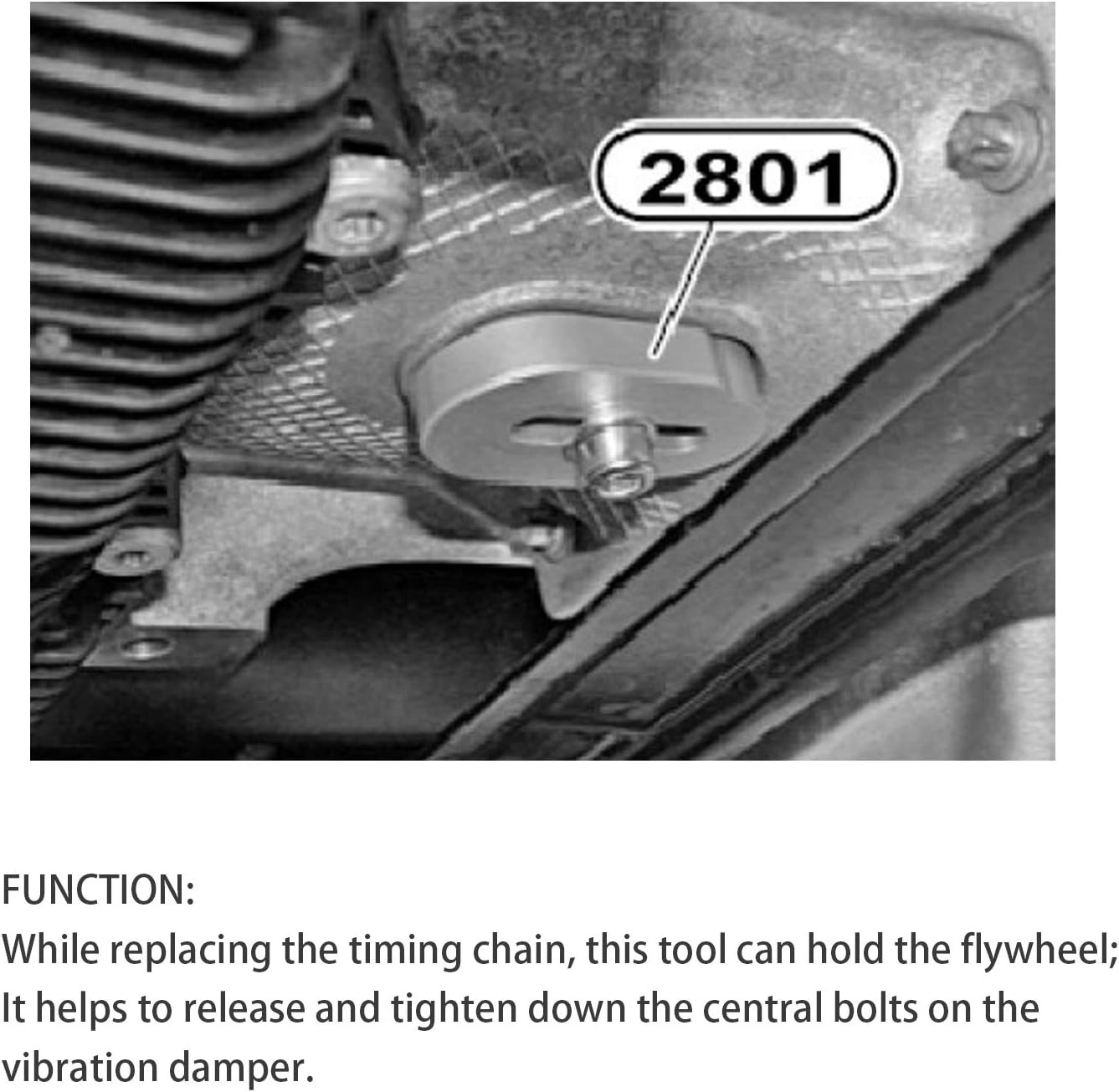 2801 Flywheel Holder Fits for BMW N20 N26 Engines Replacing Timing Chain Tool