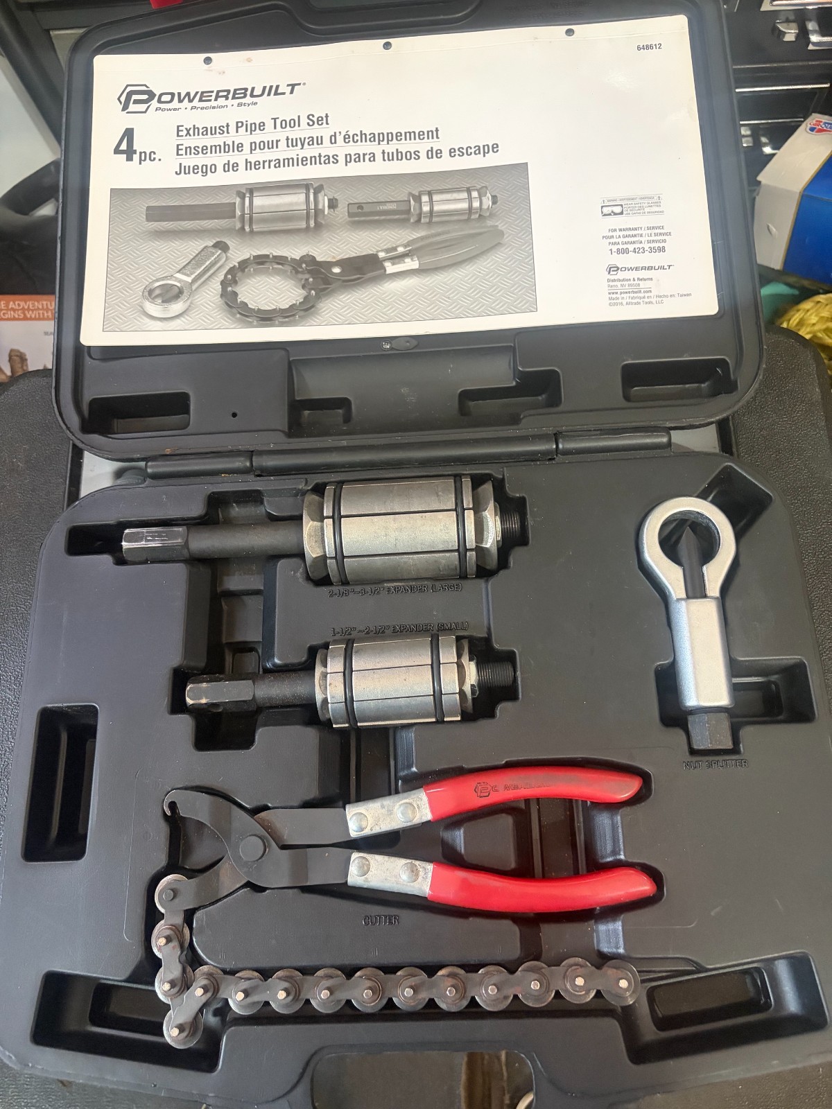 POWERBUILT KIT 42 4 pc exhaust service tool kit