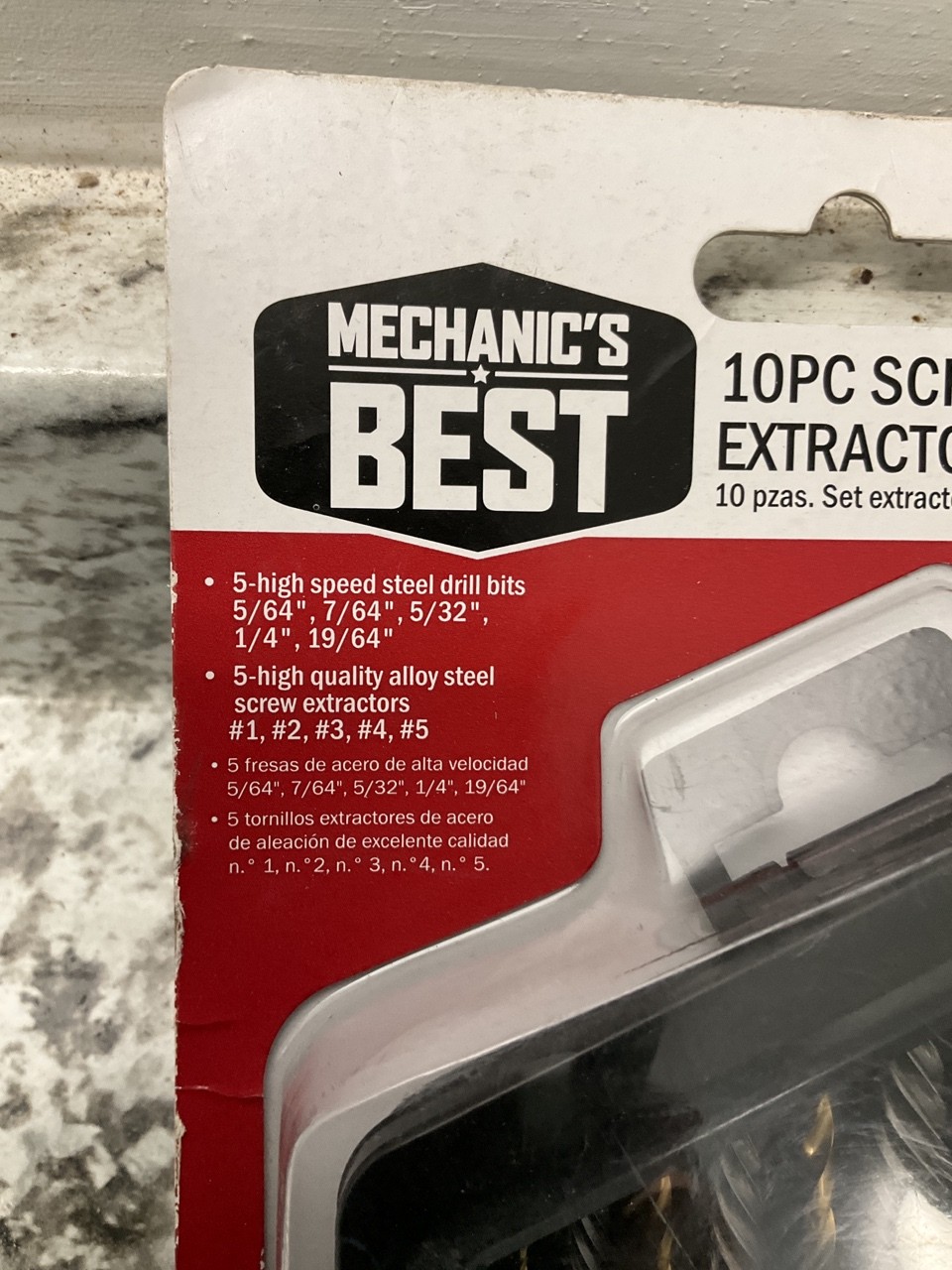 Mechanics Best TR25467 Right Hand Bolt Extractor Set Kit 25467
