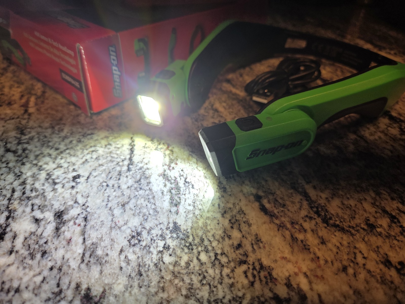 Snapon Tools 450 Lumen High-Tech Headlamp- GREEN