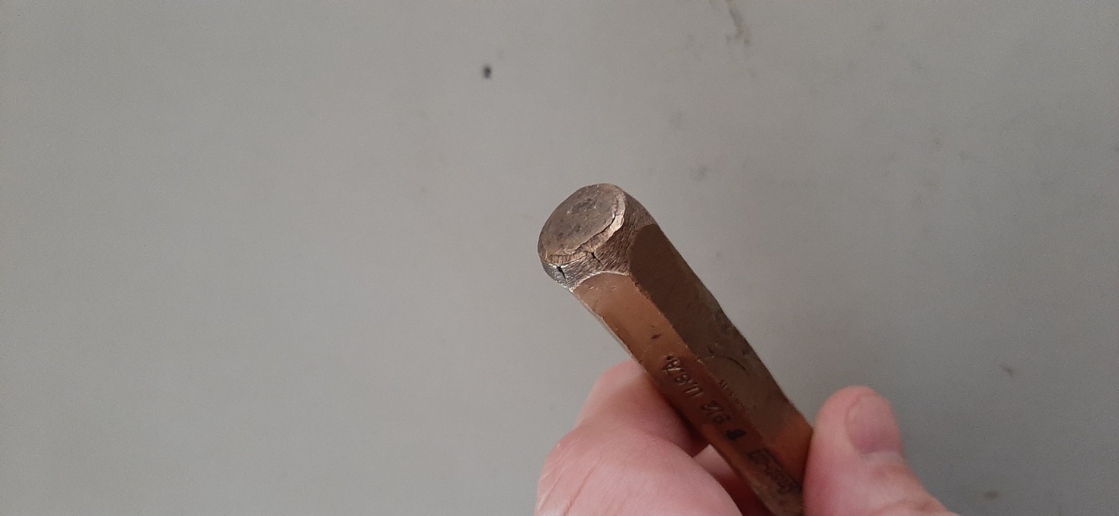 Snap-on Tools USA B912 Brass or Bronze? Tapered Punch USA GROUND MARKED