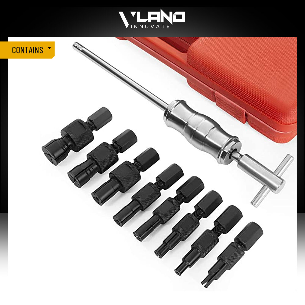 9pc Inner Bearing Puller Tool Kit Remover Slide Hammer Internal Blind Hole8-32mm