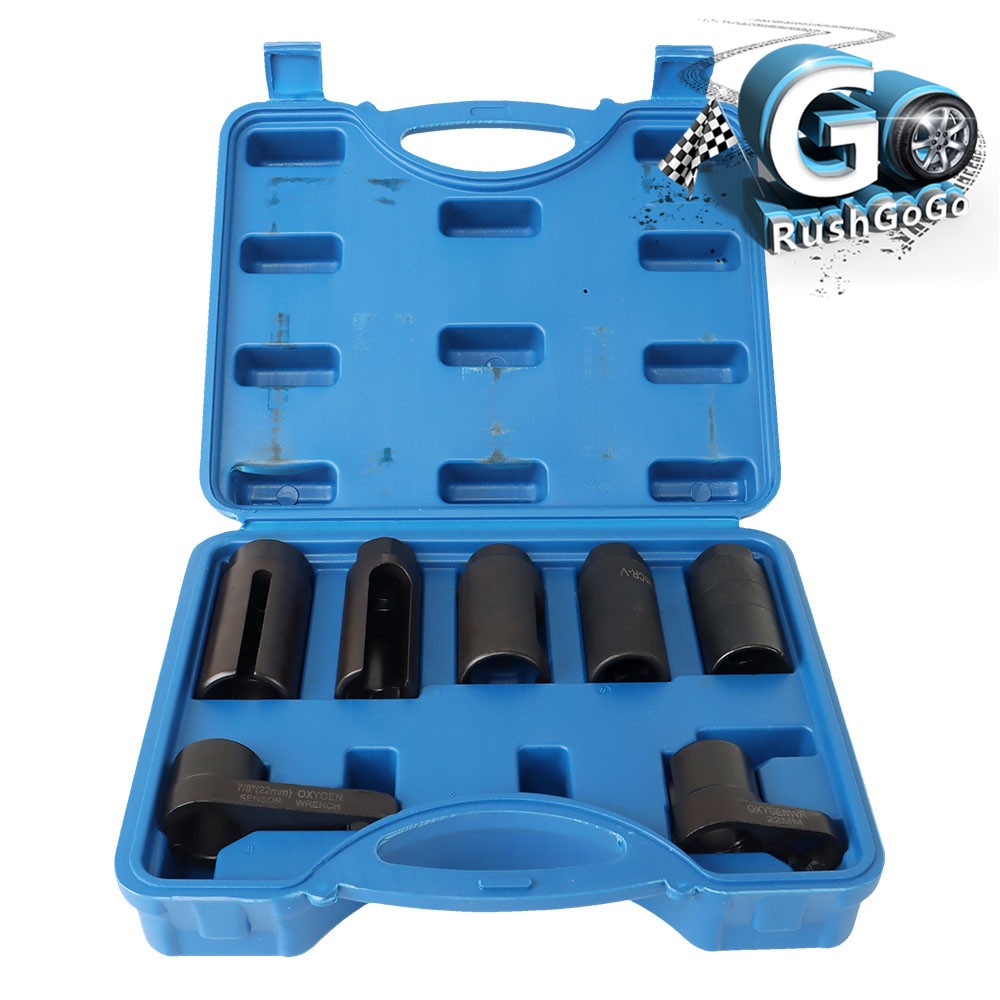Universal O2 Sensor Removal Installation Tool Kit 1/2″ 3/8″ 7/8″ 22mm 27mm 29mm
