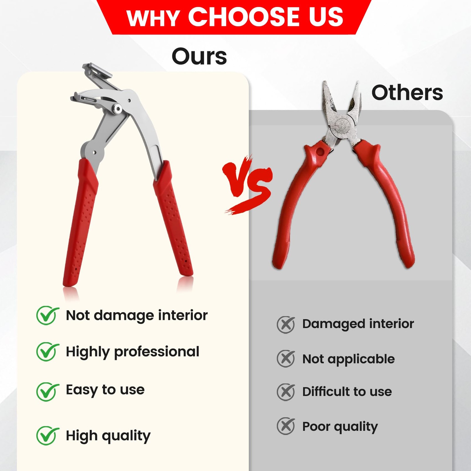 Car Clip Pliers, Panel Clip Removal Tool, Professional Auto Clip Removal Plie…