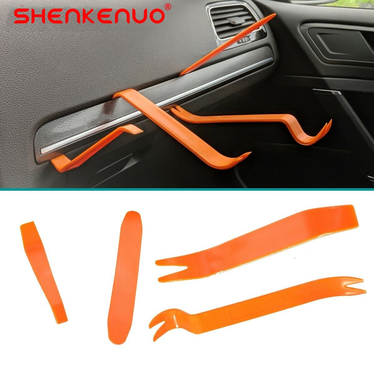 Auto Trim Removal Tool Kit Car Panel Door Dashboard Fastener Remover Pry Tools
