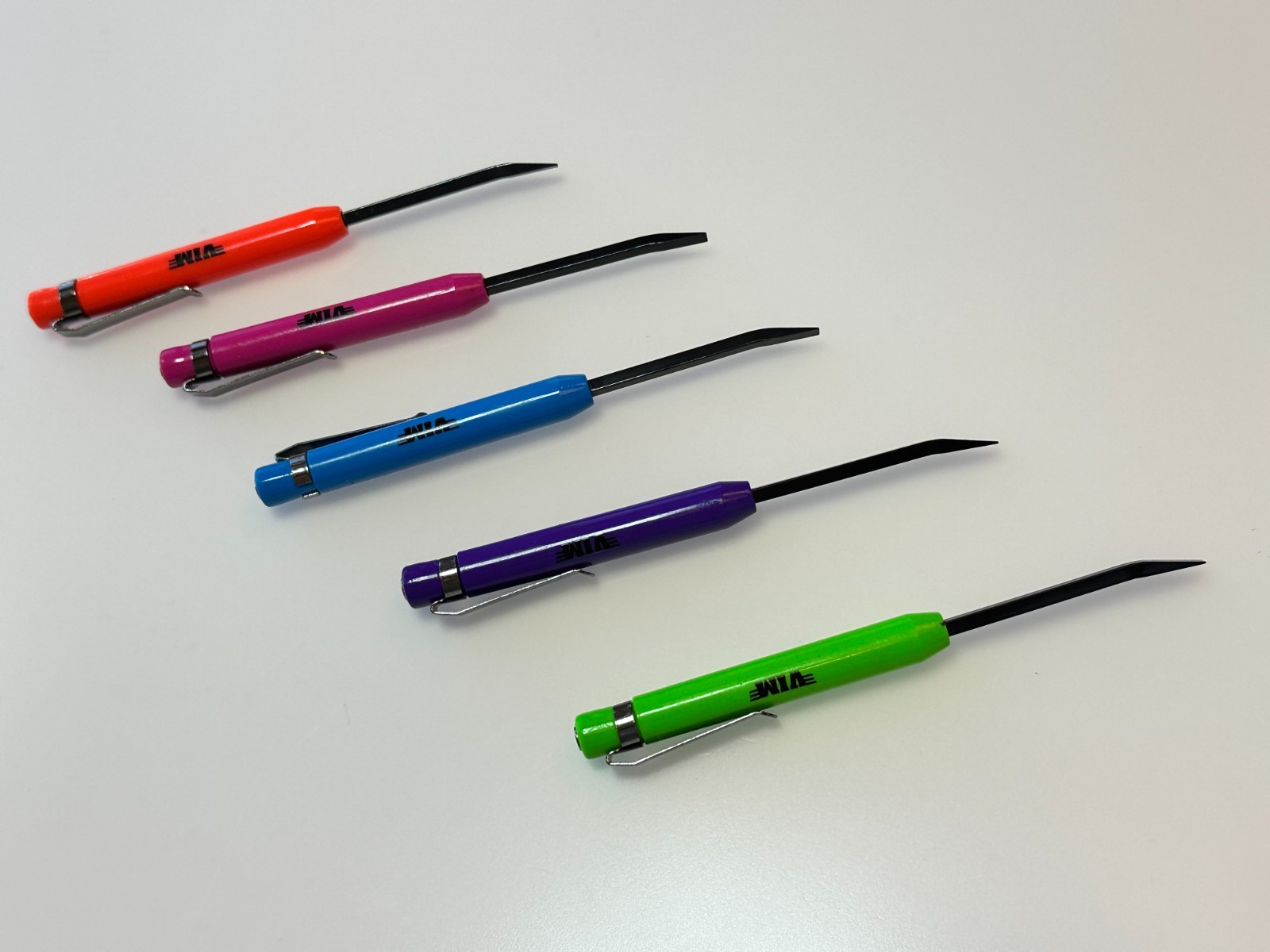 VIM Tools 5pc Mini Pocket Pry Bar Set w/Pocket Clip & Magnet (ALL MULTI-COLORS)