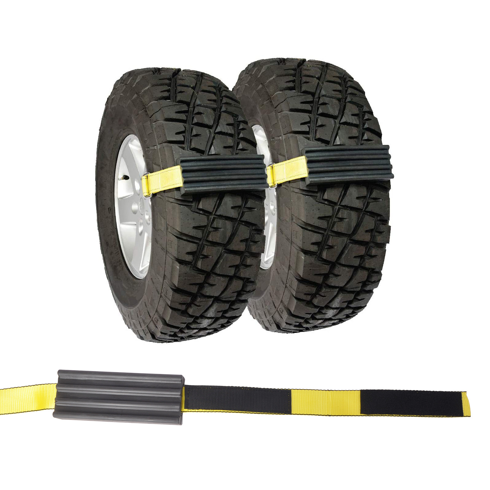 Mud and Sand Tire Traction Chain Straps Device Trucks and Large SUV 2pc