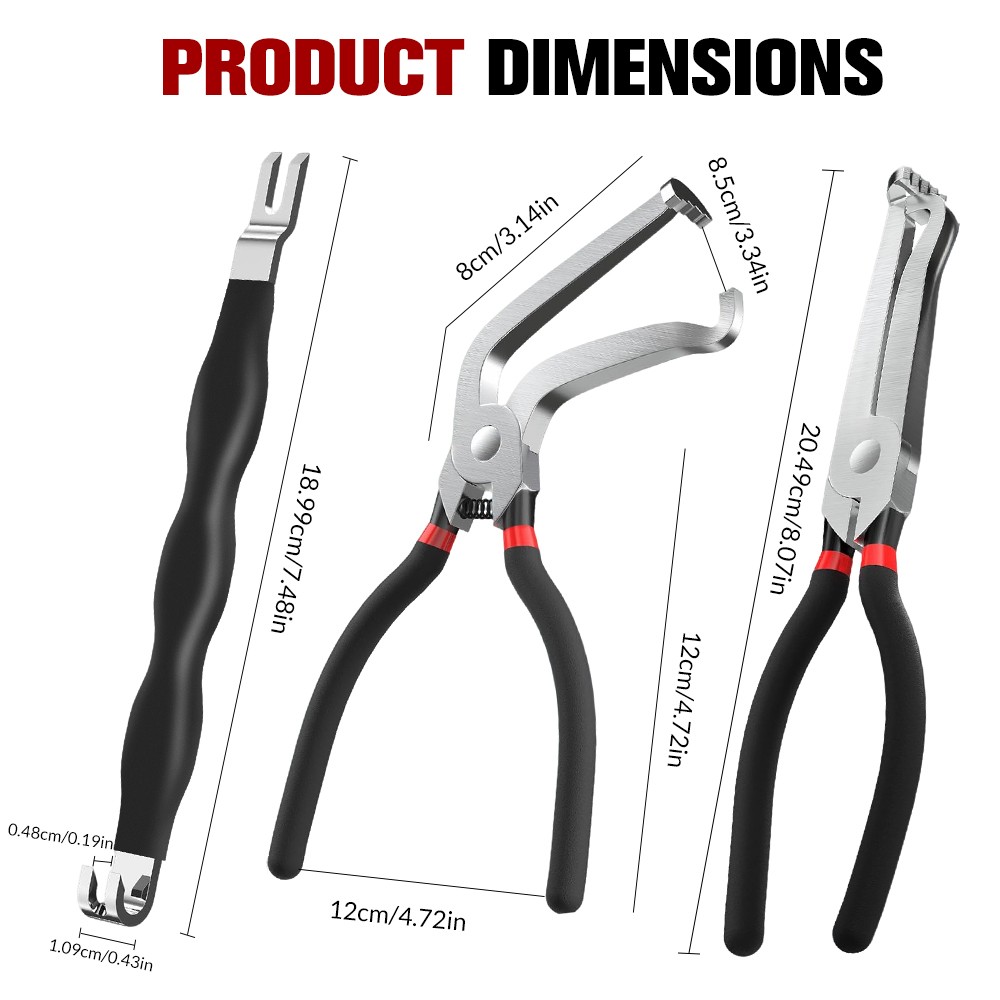 Electrical Disconnect Pliers Connector Separator Terminal Plug Removal Tool Kit