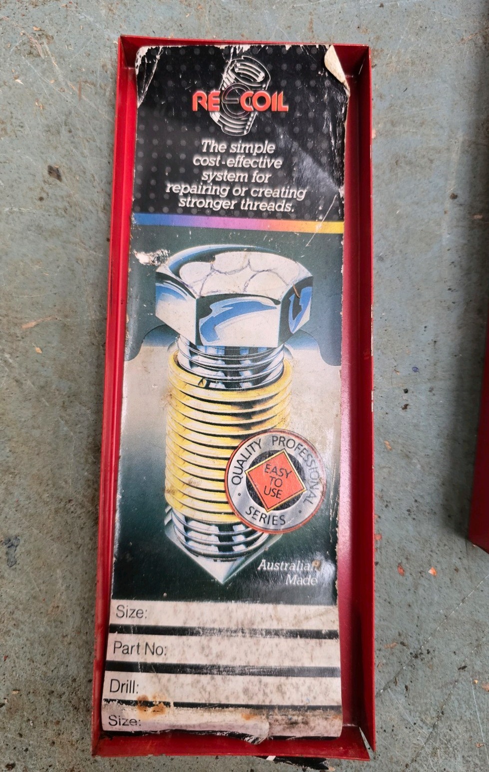 original Recoil 33120 3/4″ UNC Thread Repair Kit Australia made
