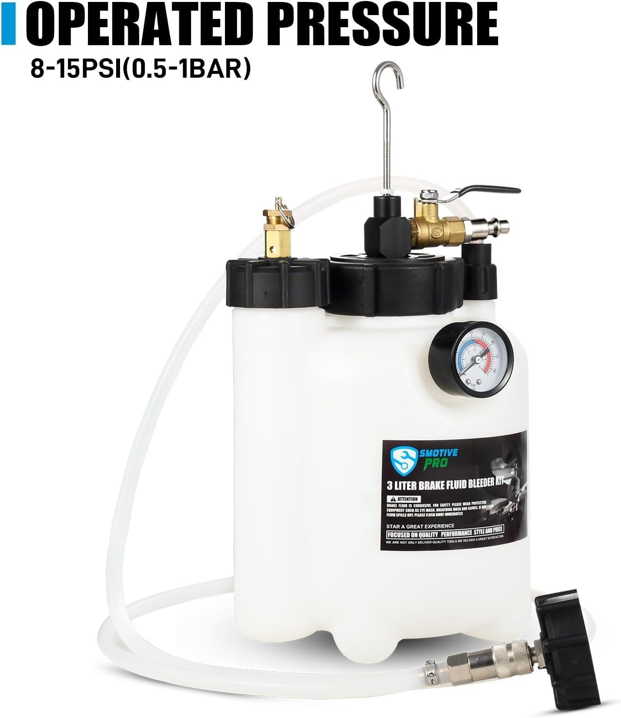 Complete 3L Pneumatic Brake Bleeder Set – Durability & Efficiency Guaranteed