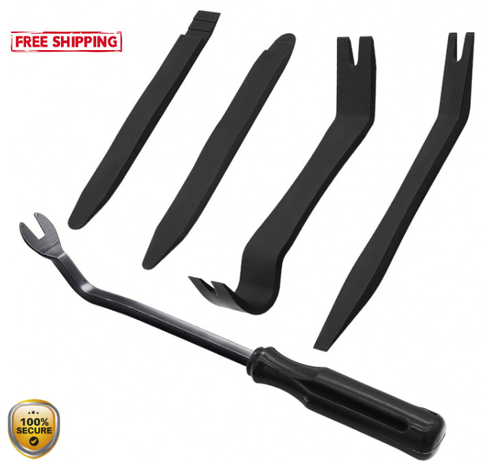 5pcs No‑Scratch Trim Removal Kit – Plastic Pry Tools for Car Panels – NEW