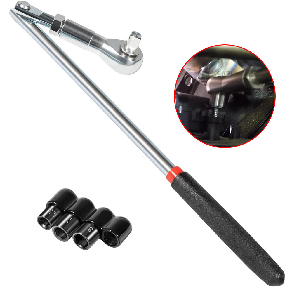 For Actuator Motor Ratchet Wrench Set 64180 5PCS 5.5mm 7mm 8mm Socket