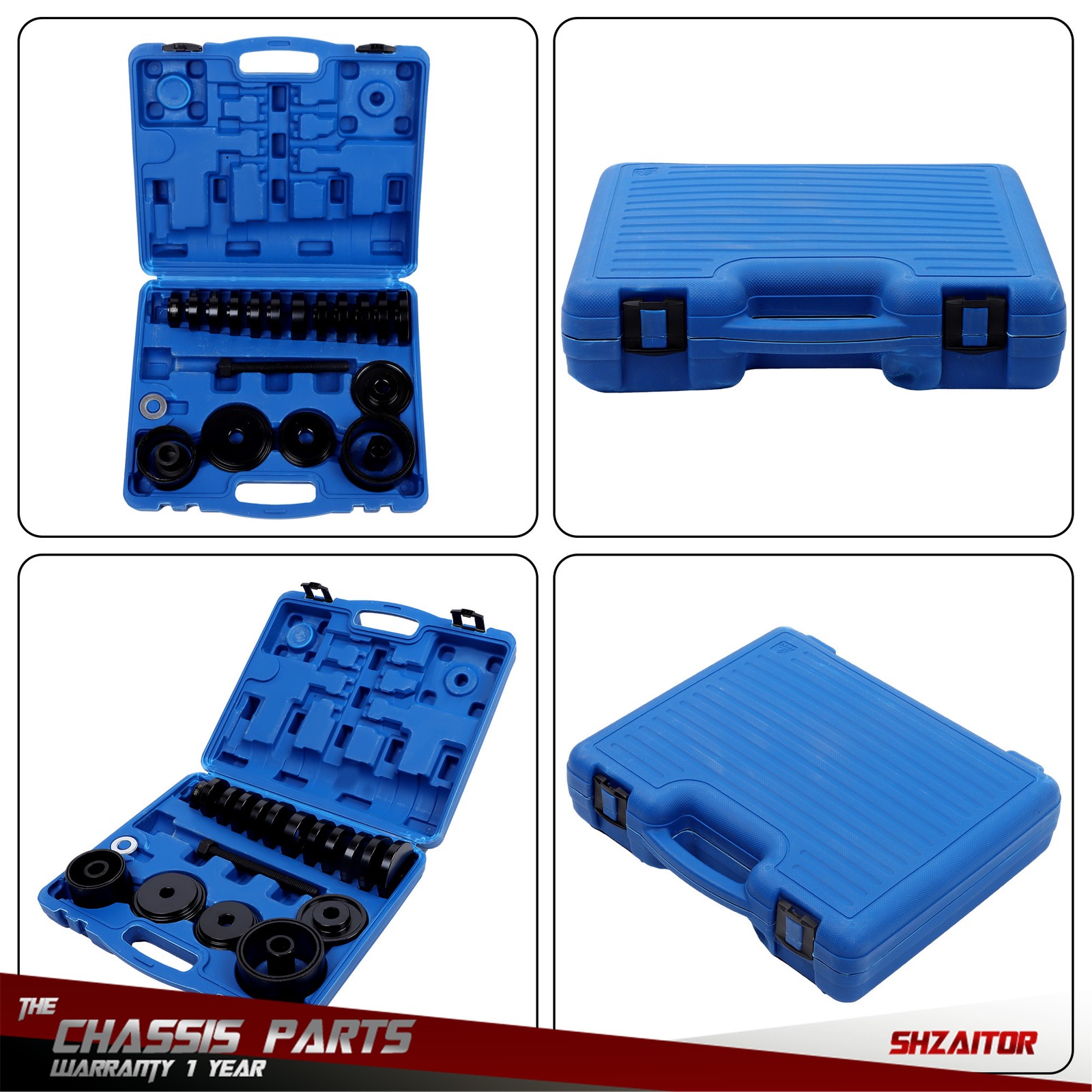 25 pcs Front Wheel Drive Bearing Removal Press Adapter Puller Pulley Tool Kit