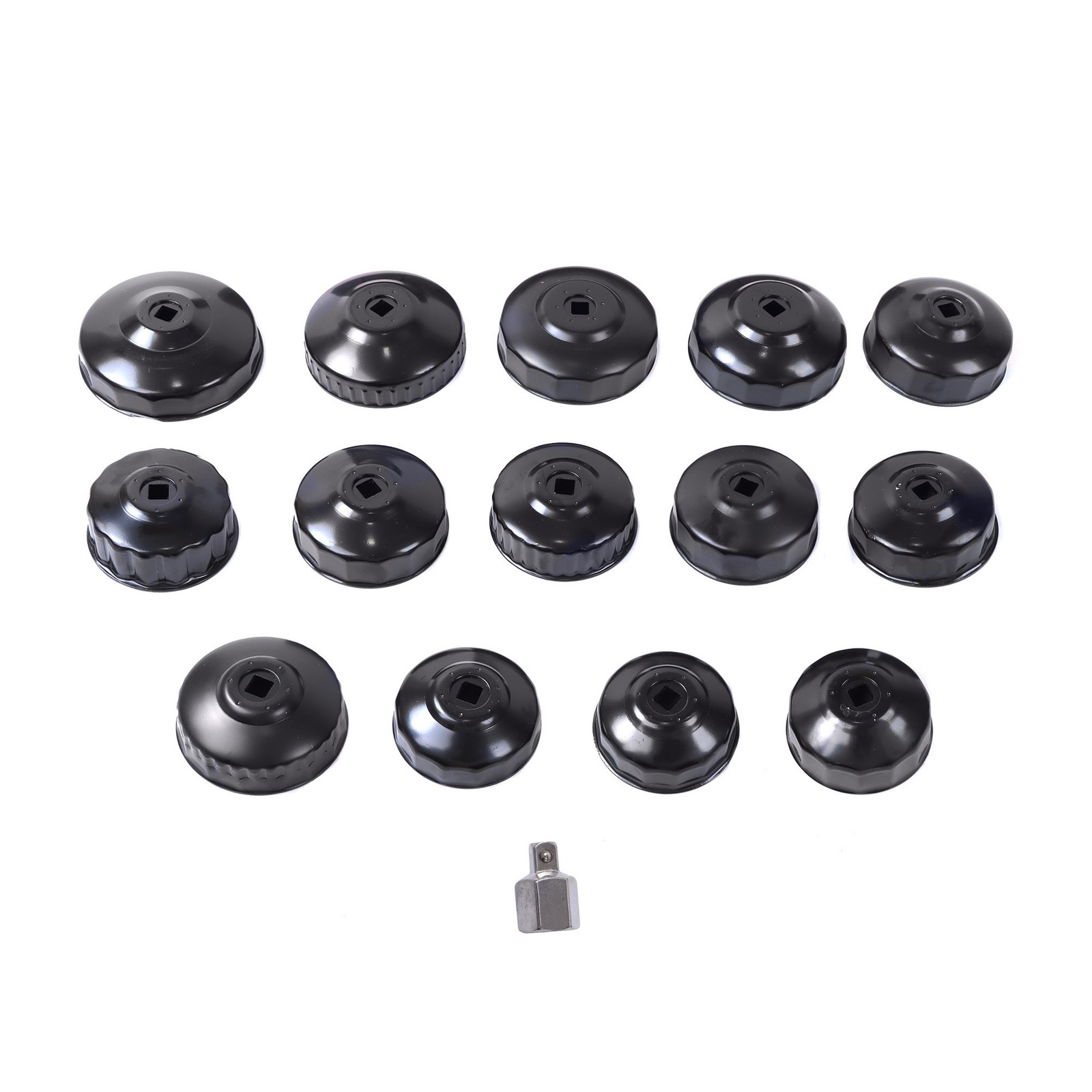 15Pcs Oil Filter Wrench Set Cup Type Removal Tool Socket Kit