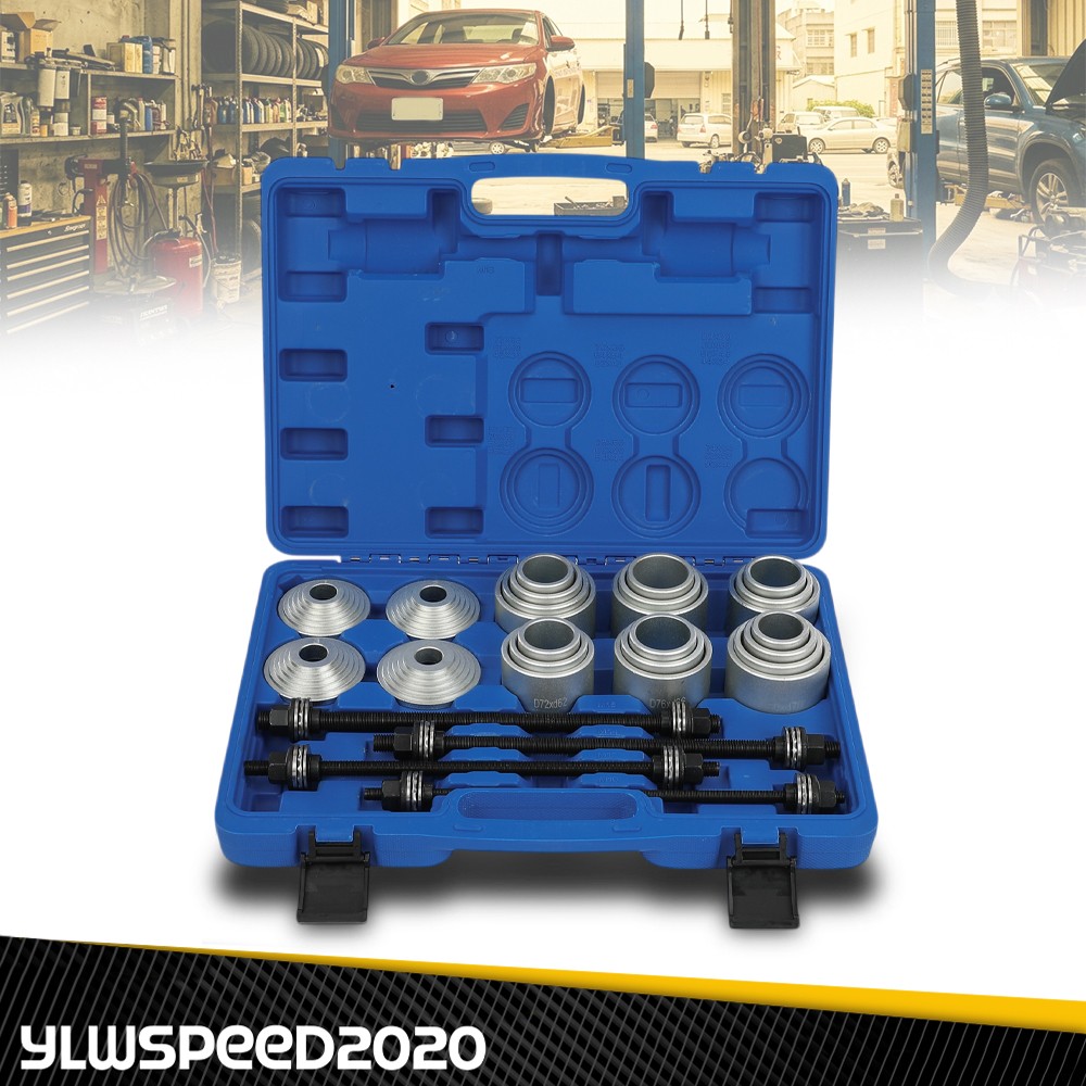 Universal Press Pull Sleeve Kit Bush Bearing Removal Insertion Tool Kit Set 28PC