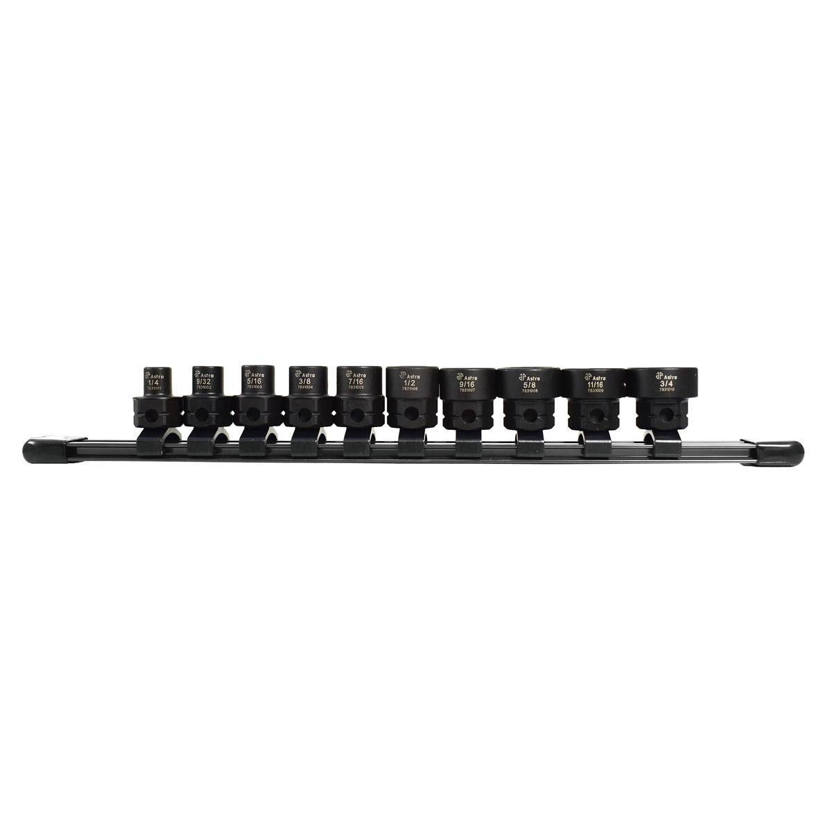 Astro Pneumatic 78310 Stubby Impact Socket Set Extra Short Profile Design