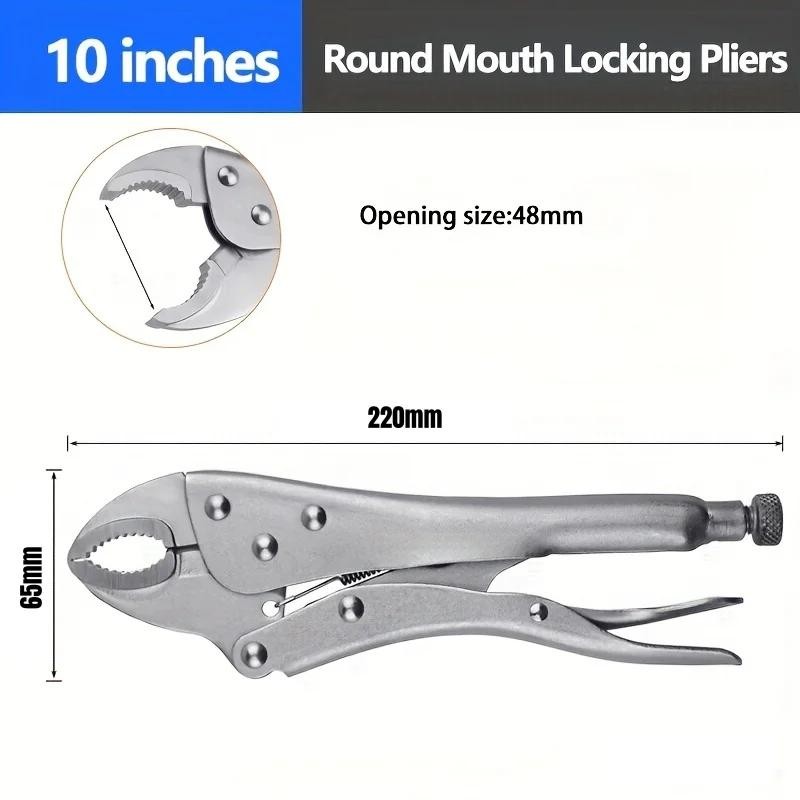 Powerful Locking Pliers 5/7/10″ Curved Jaw Pliers Heavy-duty Pressure Pliers