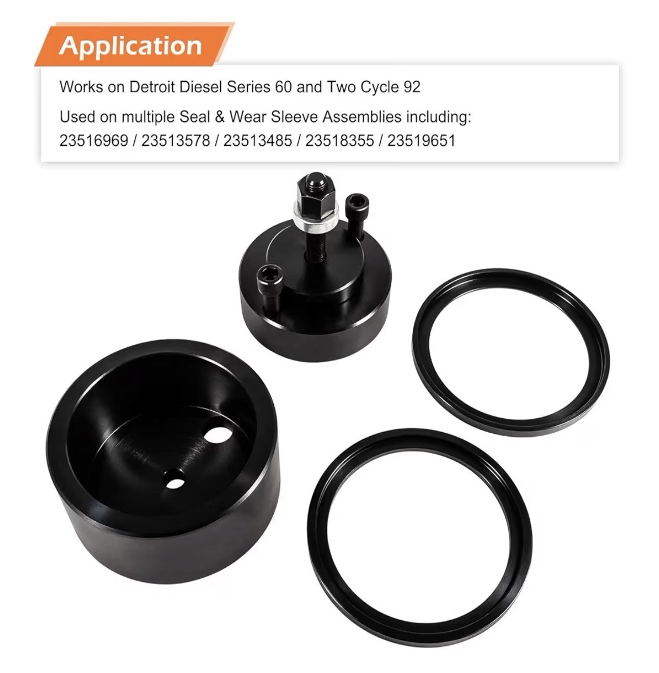 J-35686-B Front+Rear Crankshaft Seal & Wear Sleeve Installer For Detroit Diesel