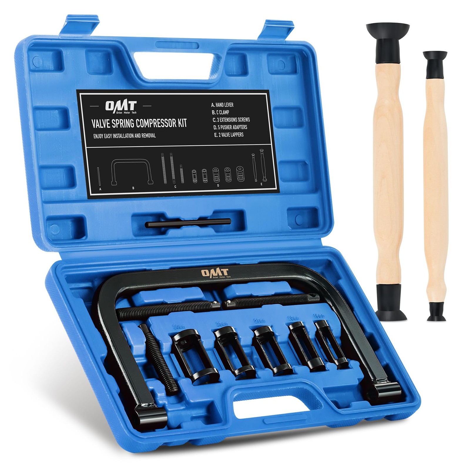 Orion Motor Tech Valve Spring Compressor, 10 Piece Spring Clamp Tool Kit with…