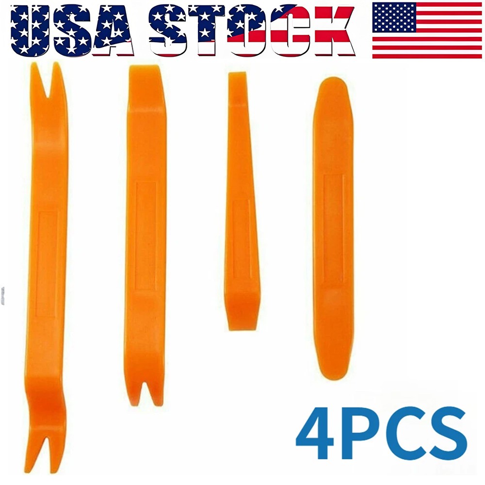 4PCS NEW Car Trim Removal Tool Car Panel Door Dashboard Fastener Remover Pry SET