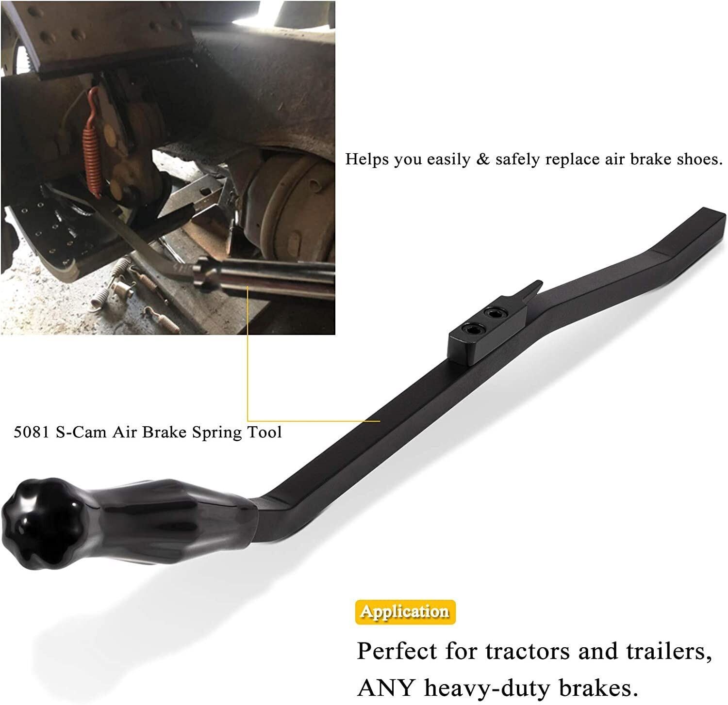 5081 S-Cam Air Brake Spring Tool for Heavy Duty Tractors Trailers Diesel Trucks