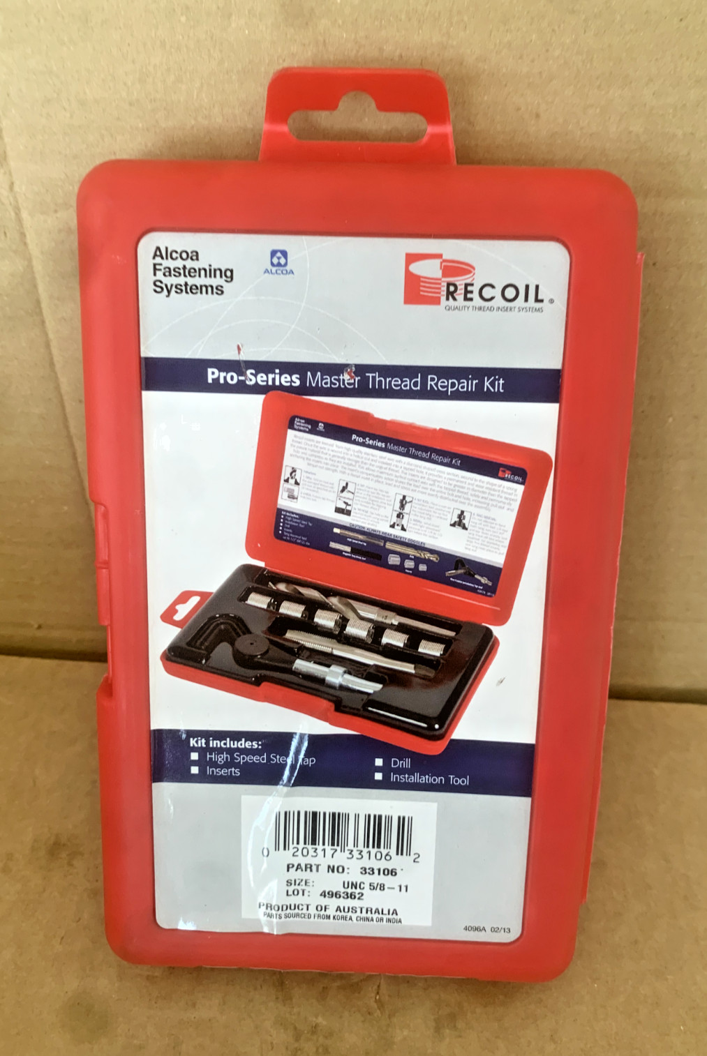 Recoil Pro Series Master Thread Repair Kit Part UNC 5/8-11 P/N 33106