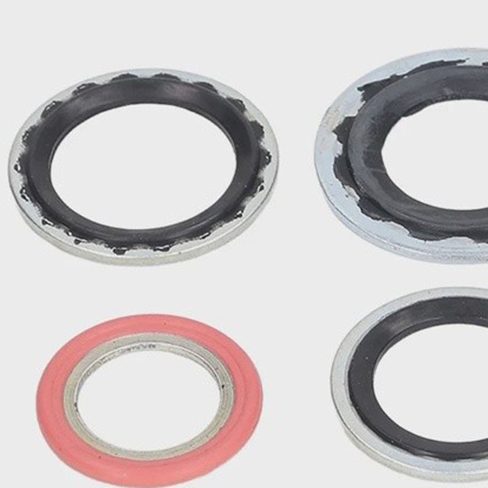 40 Piece AC Sealing Kit Rubber and Metal O Ring Gaskets for Compressor for