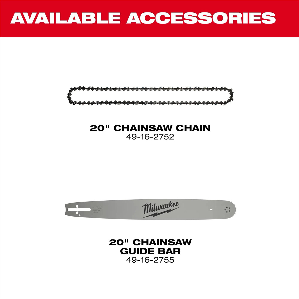 Milwaukee Tool M18 FUEL 20 Inch Dual Battery Chainsaw Kit