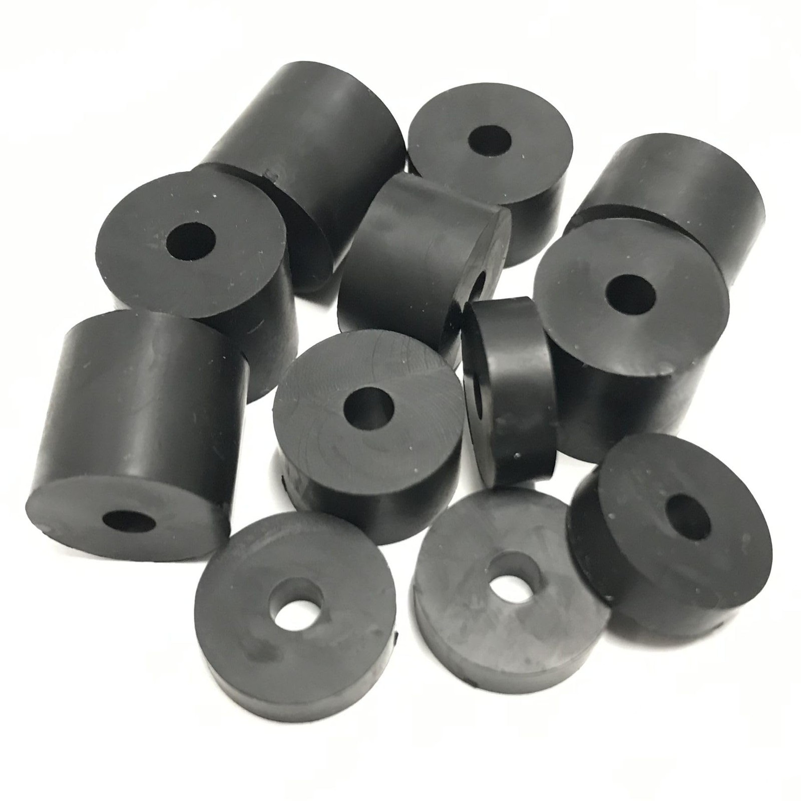 Hawkeng 4mm (M4) Medium Hard Rubber Spacers Standoff 16 millimeters, Black