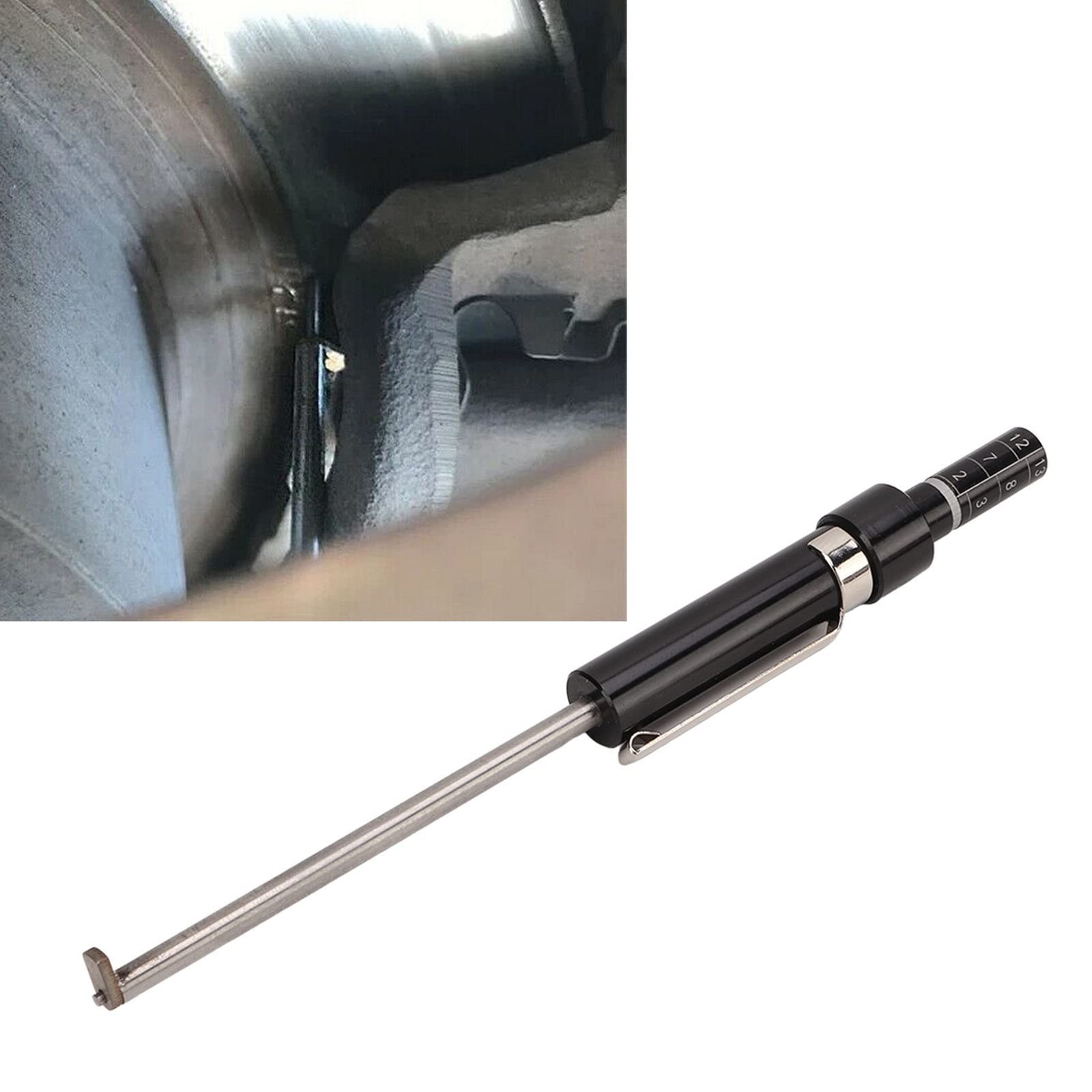 Brake Pad Thickness Gauge Measure Tool Detection Pen Scale Tire Tread Depth