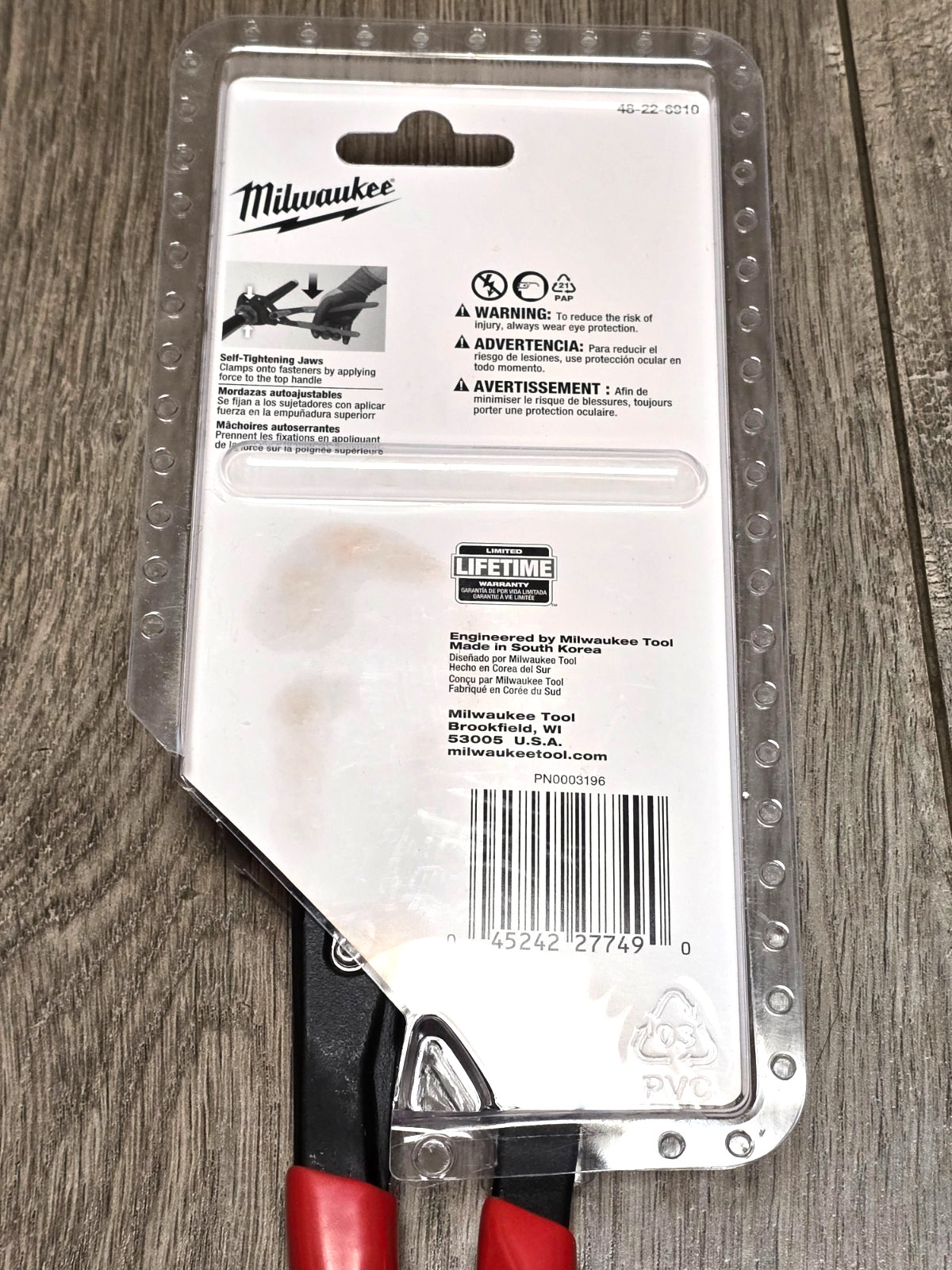 Milwaukee Tools 48-22-6910, 10″ Push Button Adjustable Pliers Wrench New!