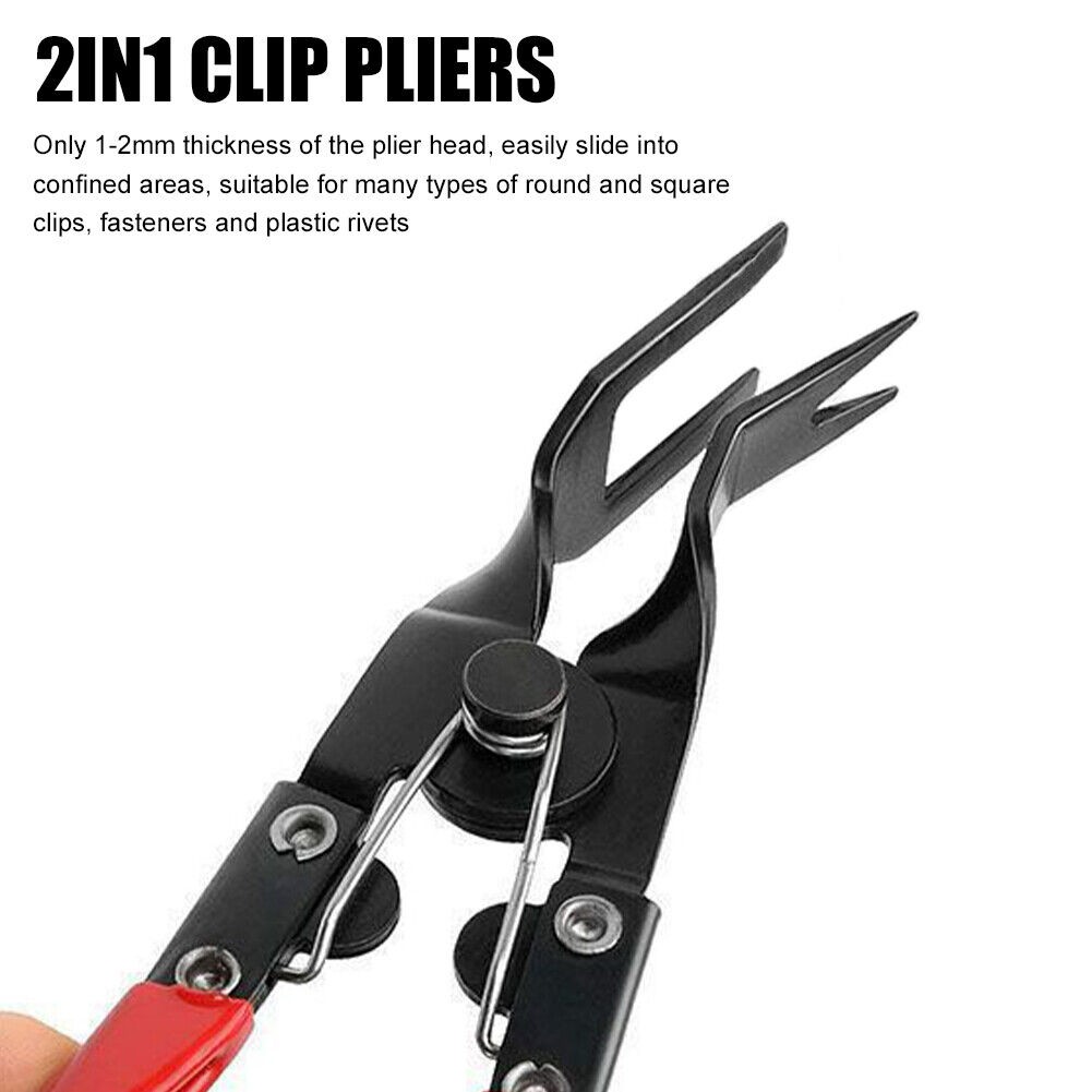 Auto Clip Pliers Set and Fastener Remover,Car Trim Rivet Removal Pry Tool Repair