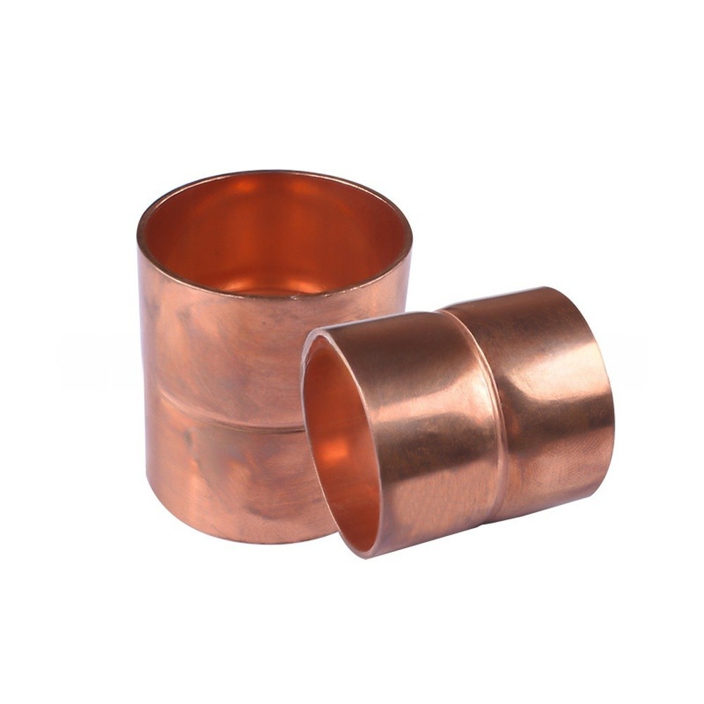 Copper Straight Coupling Set 20 Pieces for Vehicle Air Conditioner Pipes