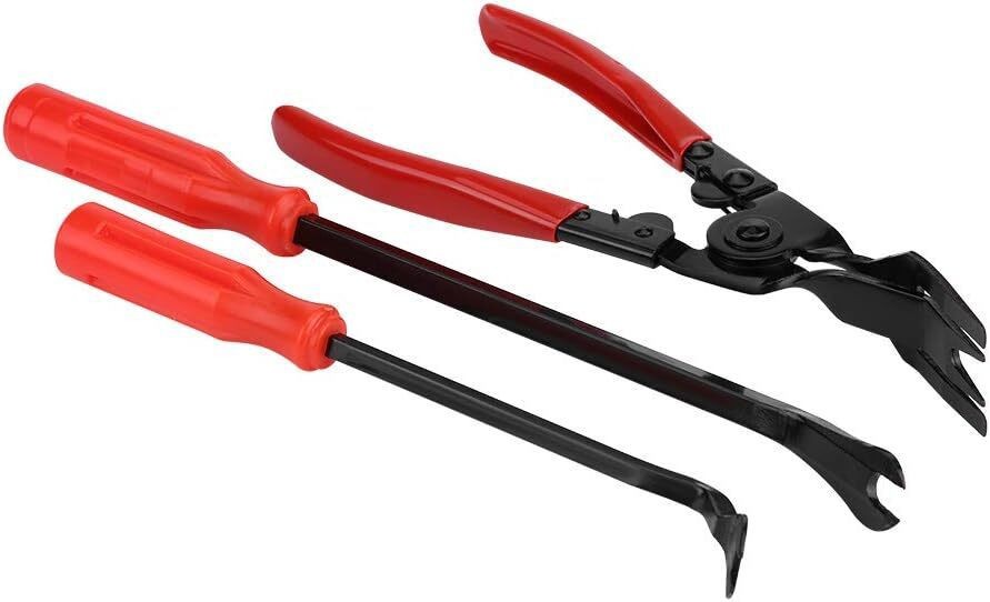 Auto Clip Pliers Fastener Remover Car Trim Rivet Panel Repair Kit
