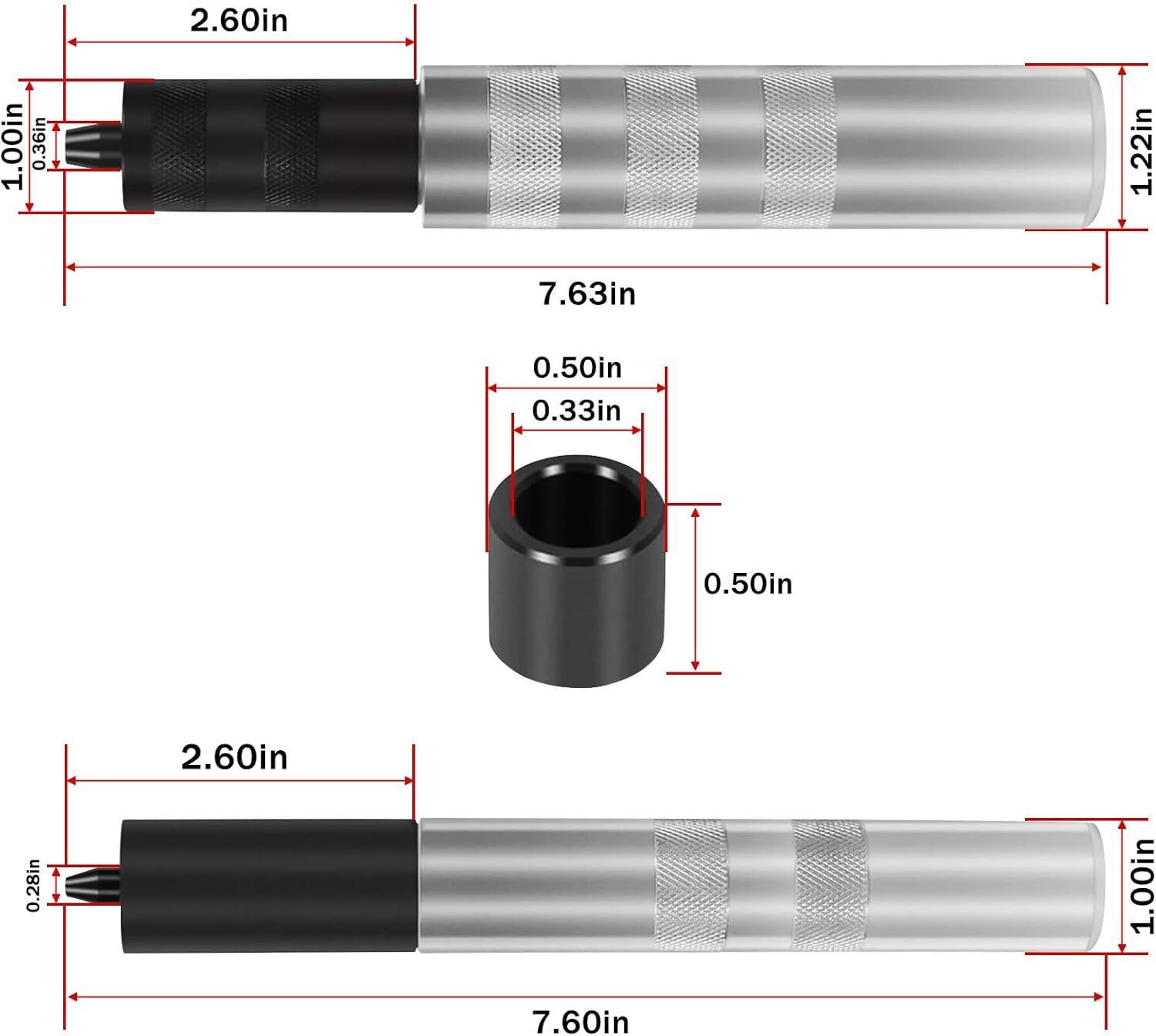 36050 Valve Keeper Installer Remover Tool 4.5-7mm for Toyota 4 Cylinder Chrysler