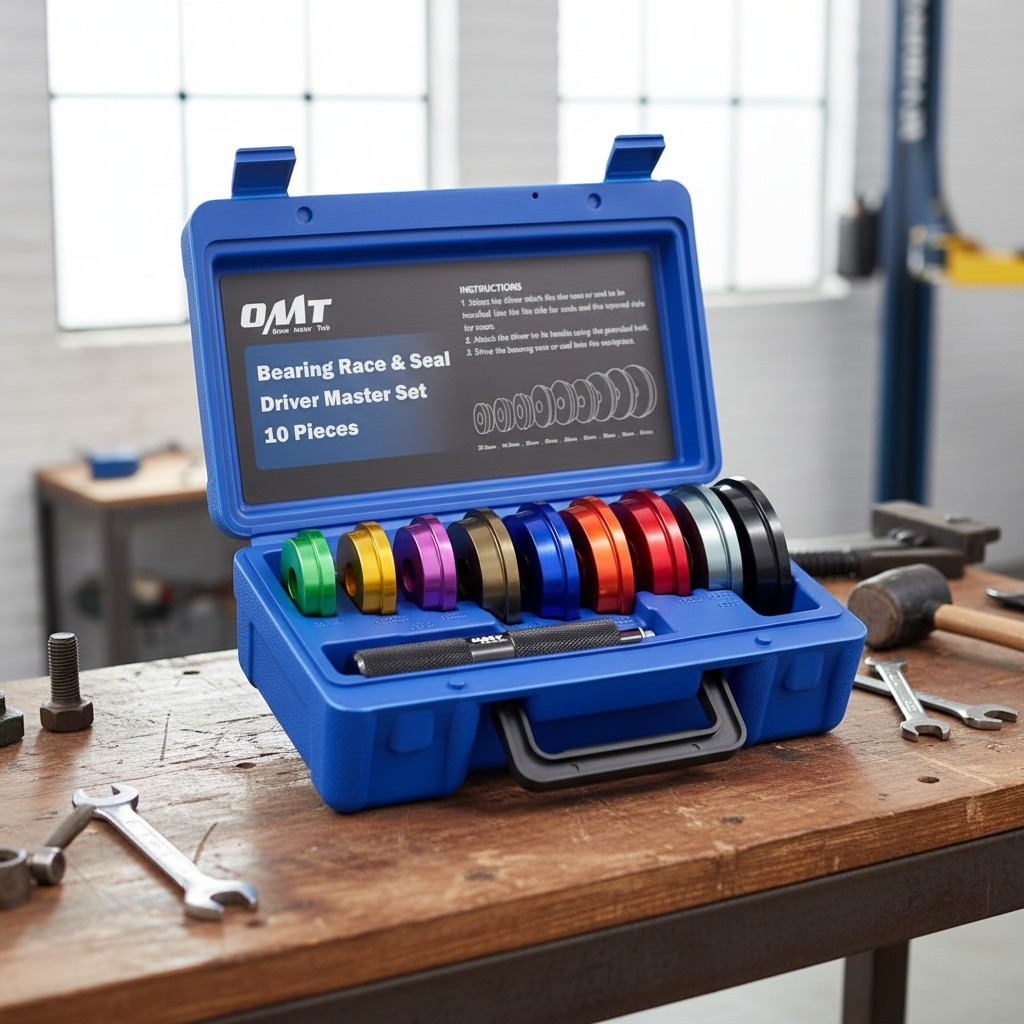 10-Pc Bearing Press Kit with Seal Driver & 9 Adapters for Easy Installation