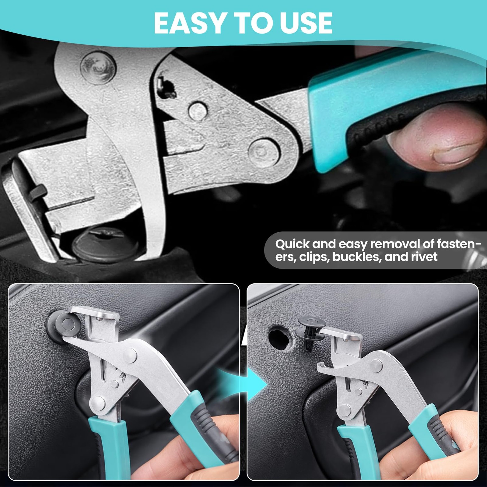 Car Clip Pliers and Disassembly Tools, Efficient MultiFunctional Automotive S…
