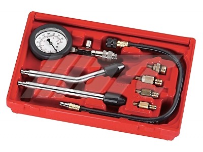 COMBINATION GASOLINE COMPRESSION TESTER with 4 SIZES ADAPTERS, JTC TOOLS # 4077