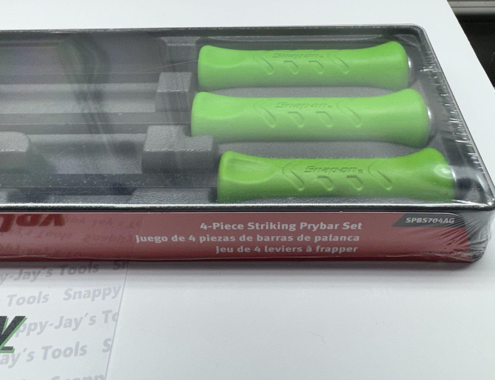 Snap-on Tools USA NEW GREEN 4 pc Striking Prybar Set 8” 12” 18” 24” SPBS704AG