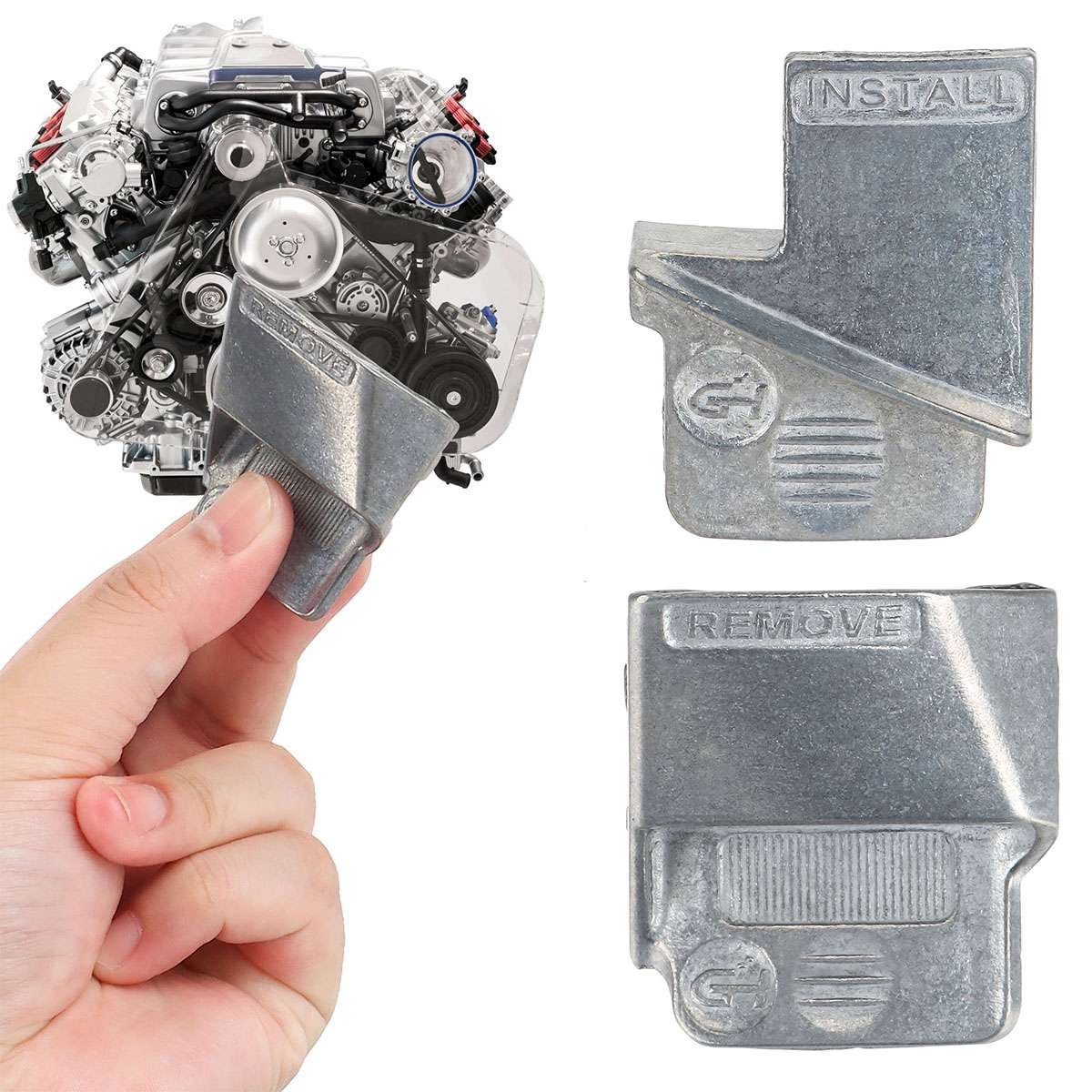 2PCS Car Truck Stretch Belt Remover Installer Mate Kit Tool For Cart Skid-Steers