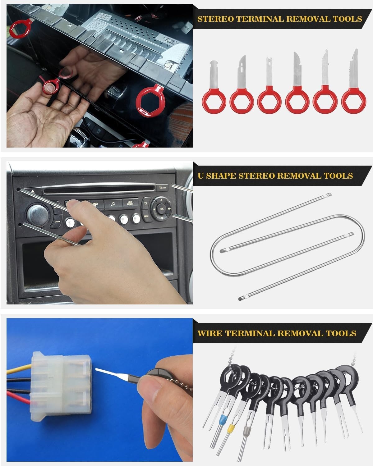 Complete 120 PCS Automotive Trim Removal Set for Easy Panel & Audio Installation