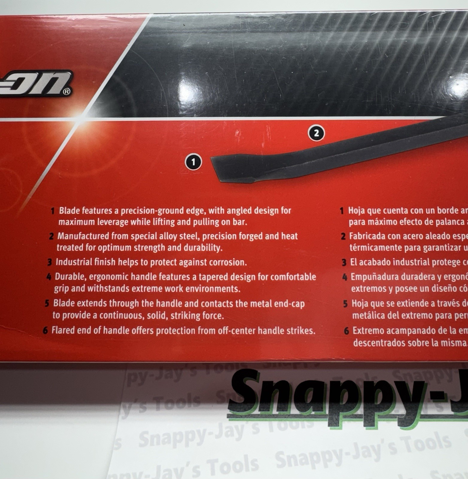Snap-on Tools USA NEW GREEN 4 pc Striking Prybar Set 8” 12” 18” 24” SPBS704AG