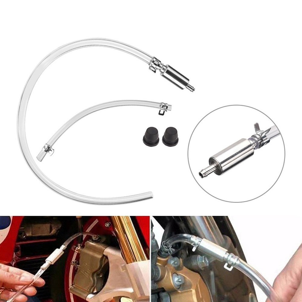 Clutch Brake Bleeder Hose One Way Valve Tube Bleeding Tool Kit Motorcycle Car