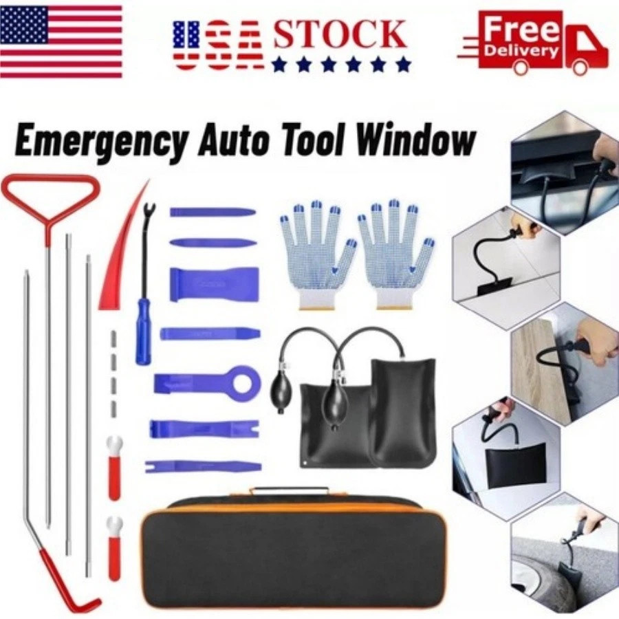 24PCS Professional Car Door Window Emergency Open Unlock Lock Out Auto Tool Kits