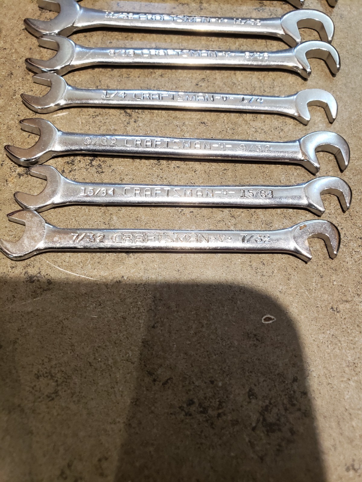 Craftsman USA 8-Piece Open End Ignition Wrench Set with Pouch No 4306