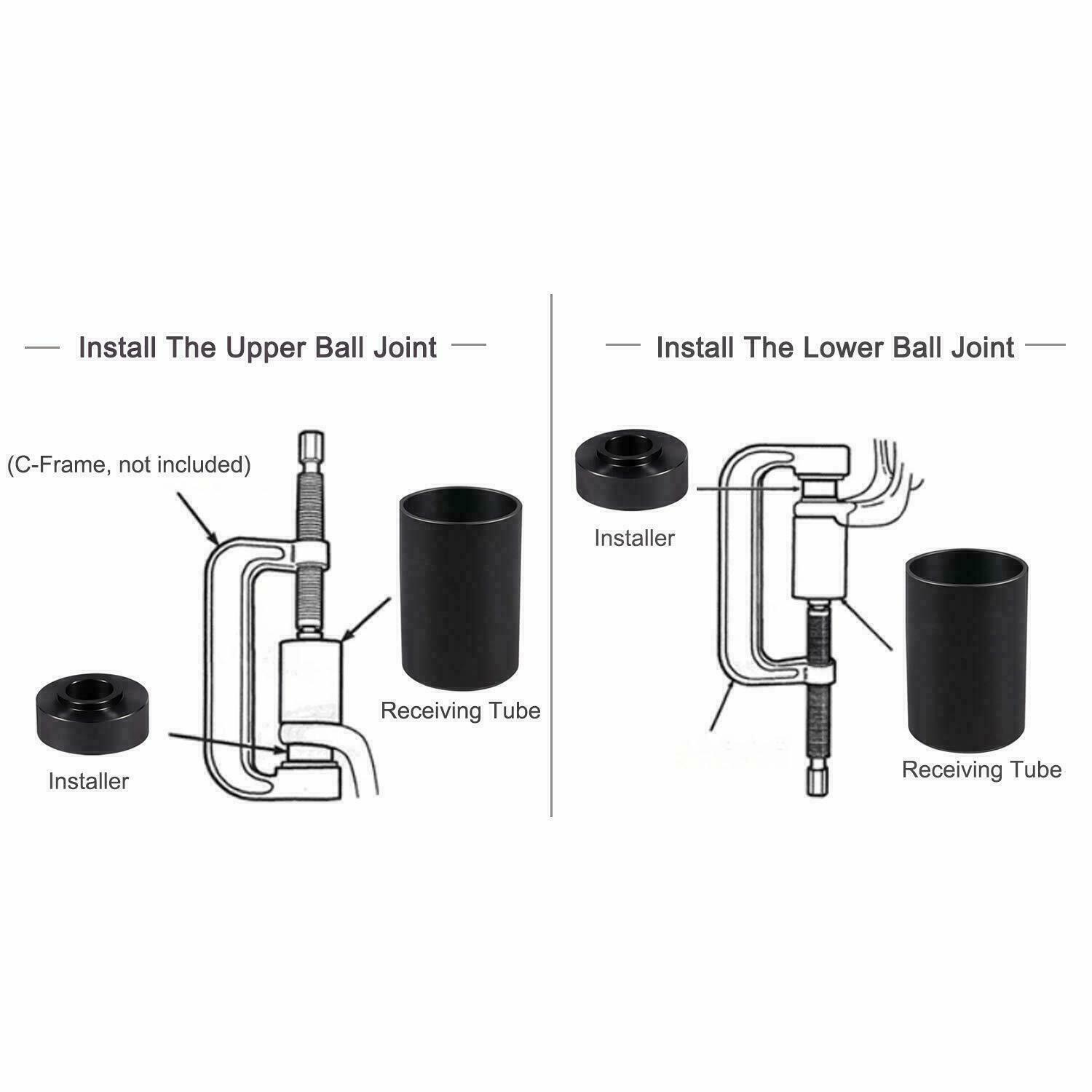 Ball Joint Service Adapter Tools Kit 7894 for Jeep Wrangler & Dodge Ram Trucks
