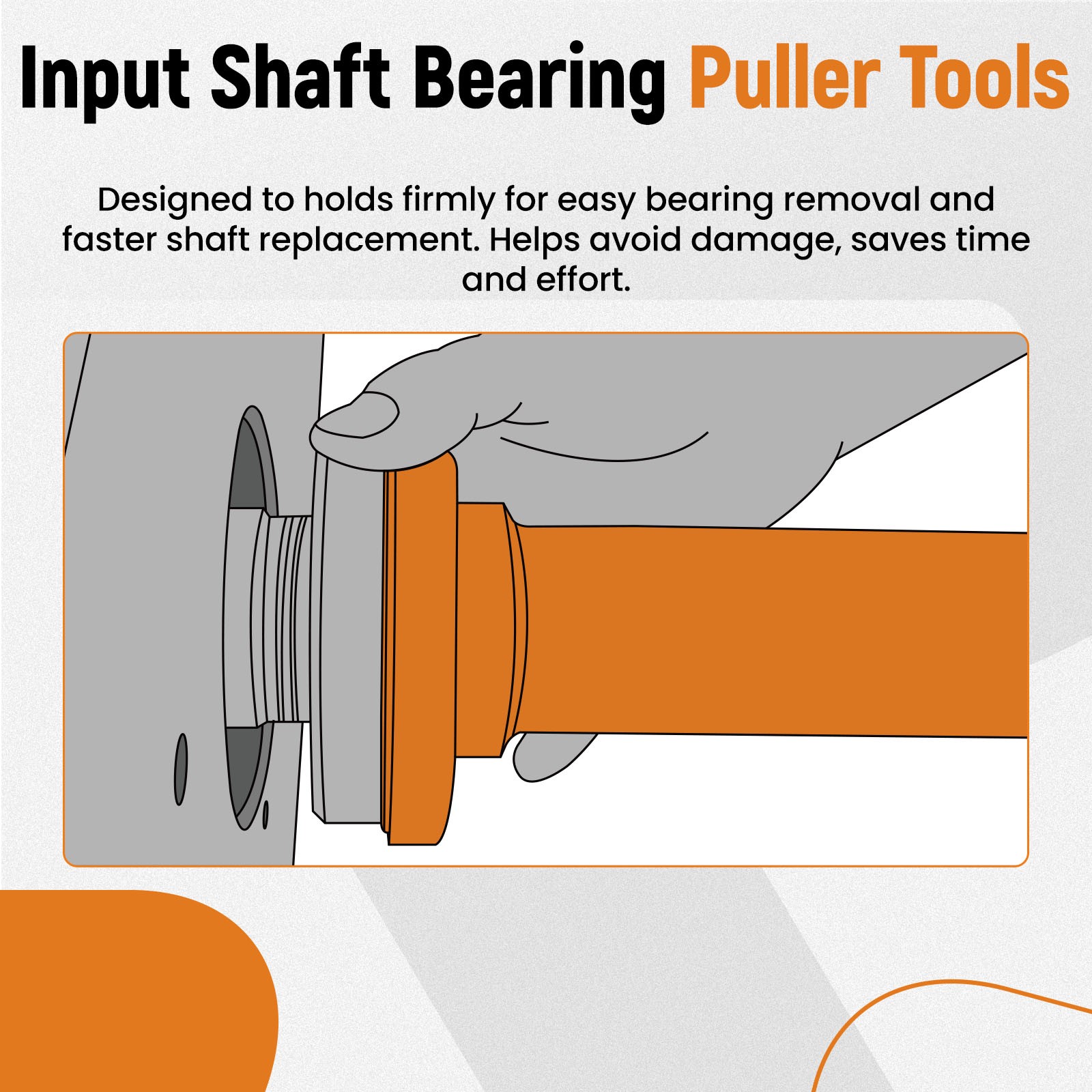 Bearing Extractor Kit for Eaton Fuller Ultra Shift Plus Trans 4308011 1.75-2″