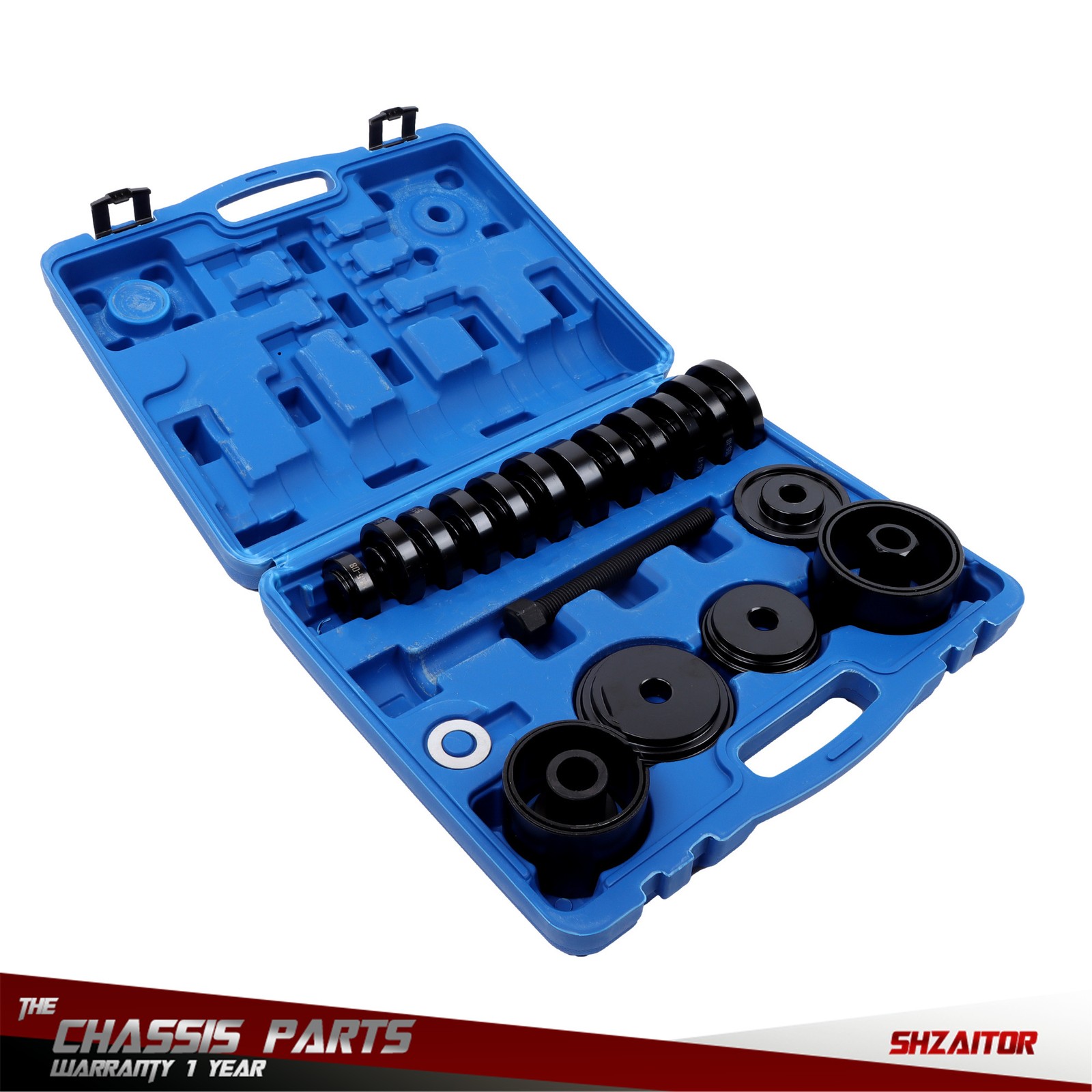 25 pcs Front Wheel Drive Bearing Removal Press Adapter Puller Pulley Tool Kit