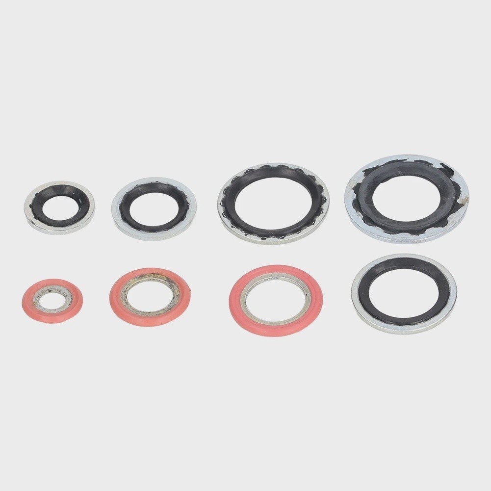 40 Piece AC Sealing Kit Rubber and Metal O Ring Gaskets for Compressor for